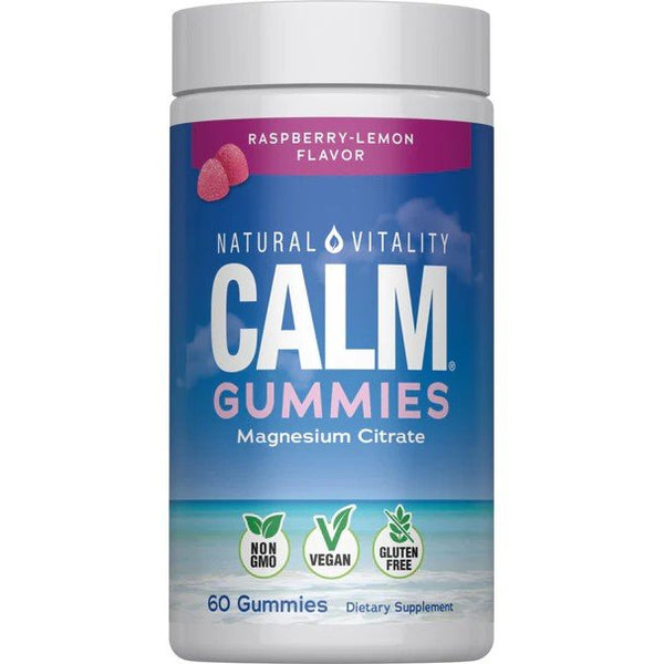 Natural Vitality Calm Gummies Raspberry Lemon 60 Gummy