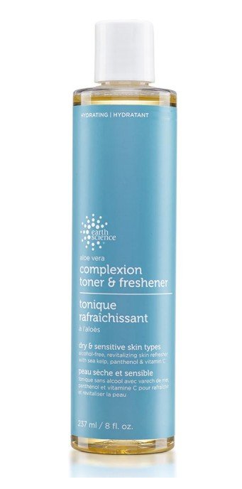 Earth Science Aloe Vera Complexion Toner & Freshener 8 oz Liquid