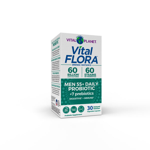 Vital Flora Vital Flora 60B, 60 Strain, Men's 55+- fridge 30 VegCap