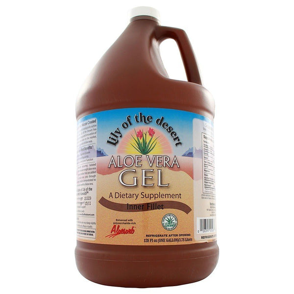 Lily Of The Desert Aloe Vera Whole Leaf Gel Organic 1 Gallon Gel