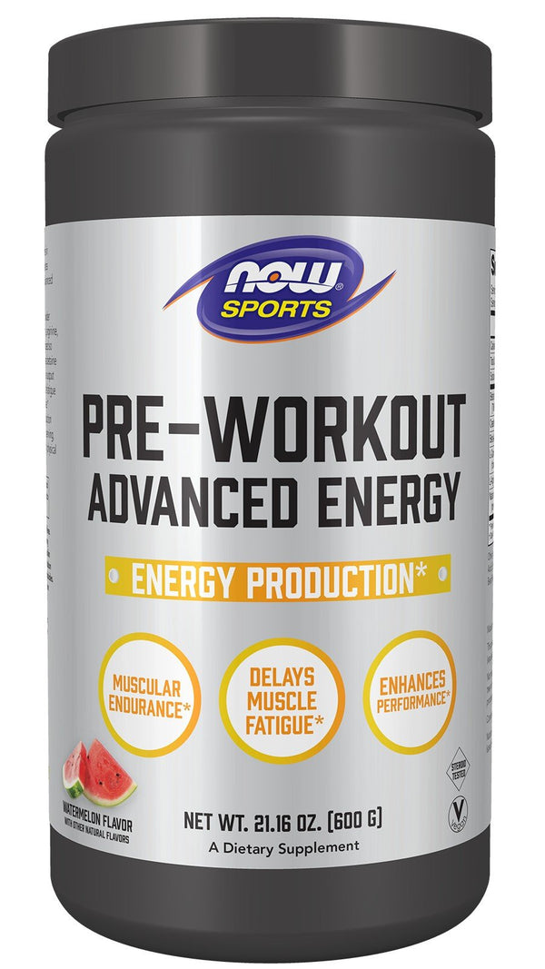 Now Foods Pre-Workout Advance Energy 21.16 oz (600 g) Capsule