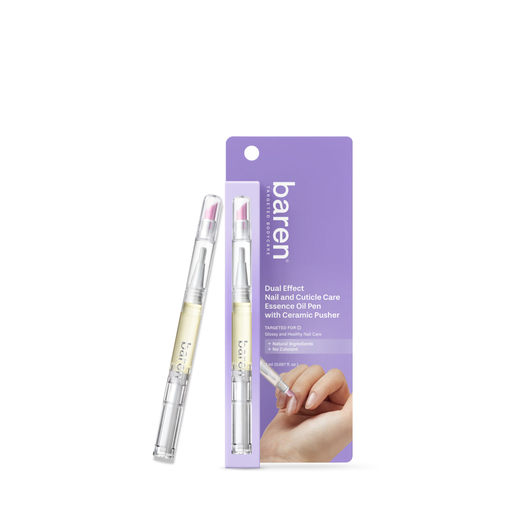 baren Dual Effect Nail and Cuticle Care Essence Oil Pen with Ceramic Pusher