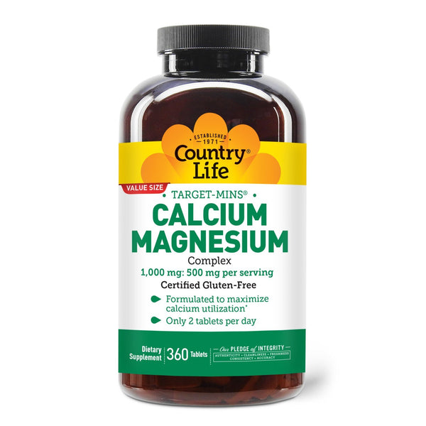 Country Life Calcium Magnesium Complex 1000mg and 500mg 360 Tablet