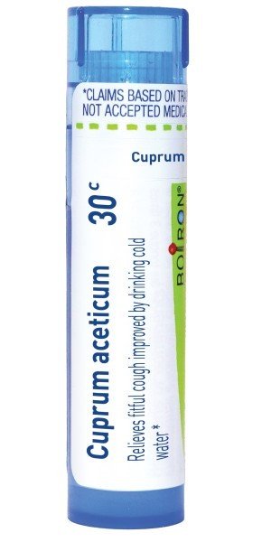 Boiron Cuprum Aceticum 30C Homeopathic Single Medicine For Cough, Cold & Flu 80 Pellet