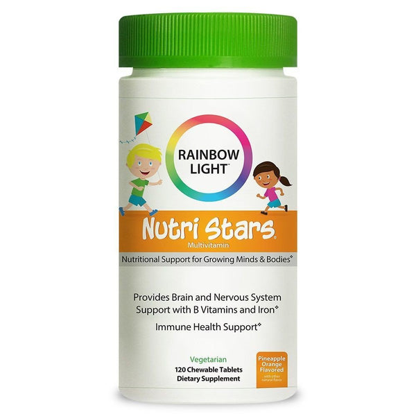 Rainbow Light Nutri Stars Pineapple Orange Flavored 120 Chewable
