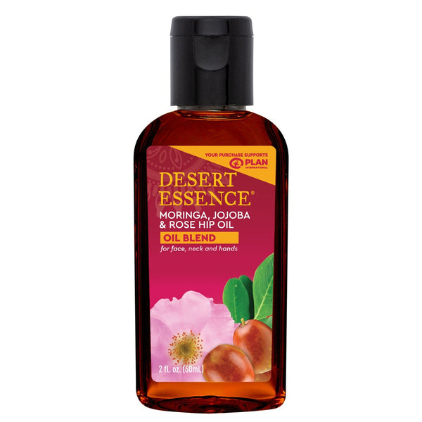 Desert Essence Moringa, Jojoba, & Rose Hip Oil 2 oz Oil