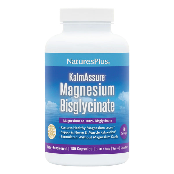 Nature's Plus KalmAssure Magnesium Bisglycinate 180 Capsule