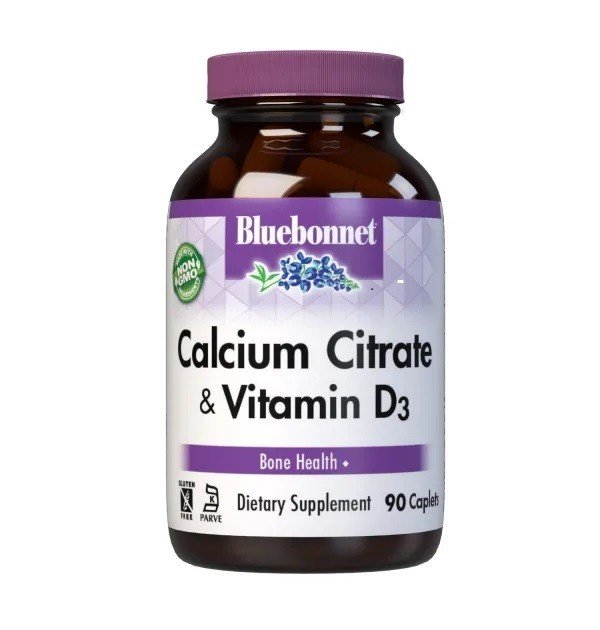 Bluebonnet Calcium Citrate & Vitamin D3 90 Caplet