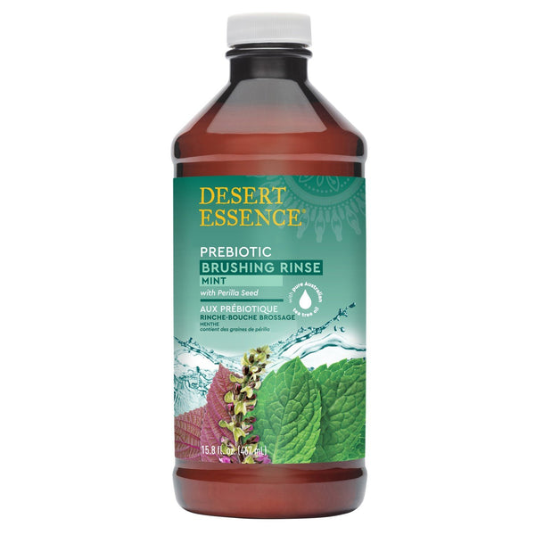 Desert Essence Prebiotic Plant Based Brushing Rinse-Mint 15.8 fl oz Liquid