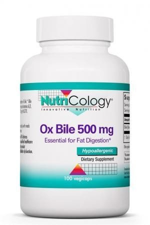 Nutricology Ox Bile 500mg 100 Capsule