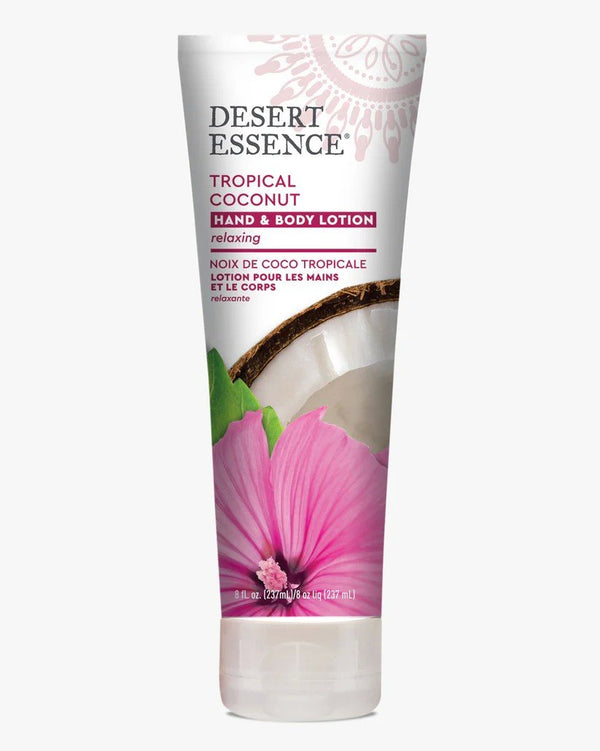 Desert Essence Tropical Coconut Hand and Body Lotion 8 oz Lotion