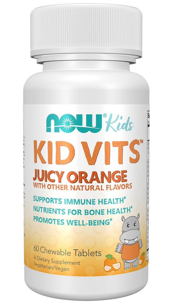 Now Foods Kid Vits Juicy Orange 60 Chewable