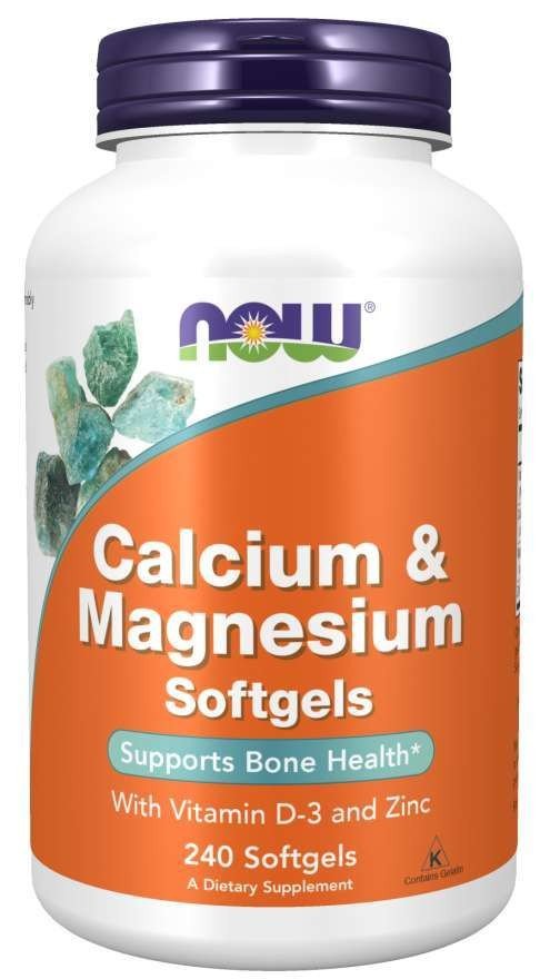 Now Foods Cal-Mag + D Softgel - Easily Absorbed 240 Softgel
