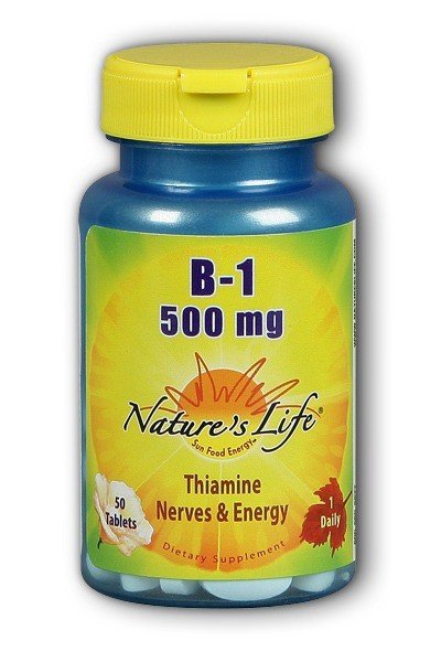 Natures Life Vitamin B-1 500mg (Yeast Free) 50 Sustained Release Tablet