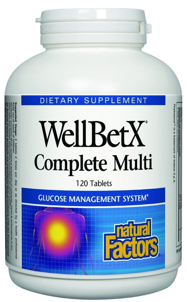 Natural Factors WellBetX Complete Multi for Glucose Balance 120 Tablet