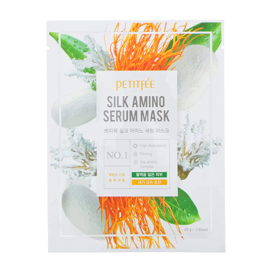Petitfee Silk Amino Serum Mask 10ea