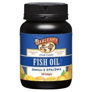 Barlean's Fresh Catch Orange Flavor Fish Oil 100 Softgels