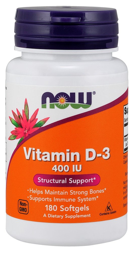 Now Foods Vitamin D 400 IU 180 Softgel