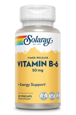 Solaray B-6 50 Two Stage Timed Release 60 VegCaps