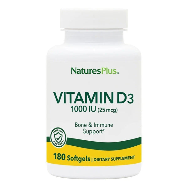 Nature's Plus Vitamin D 1000 IU 180 Softgel