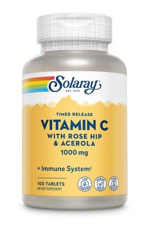 Solaray Vitamin C 1000mg Time Release 100 Tablet