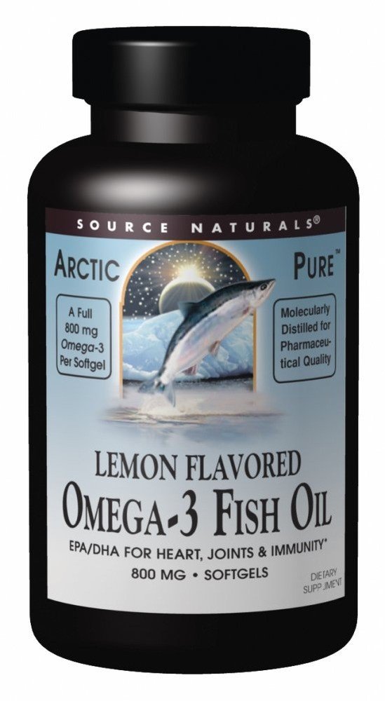 Source Naturals, Inc. Arctic Pure Lemon Flavored Omega 3 120 Softgel