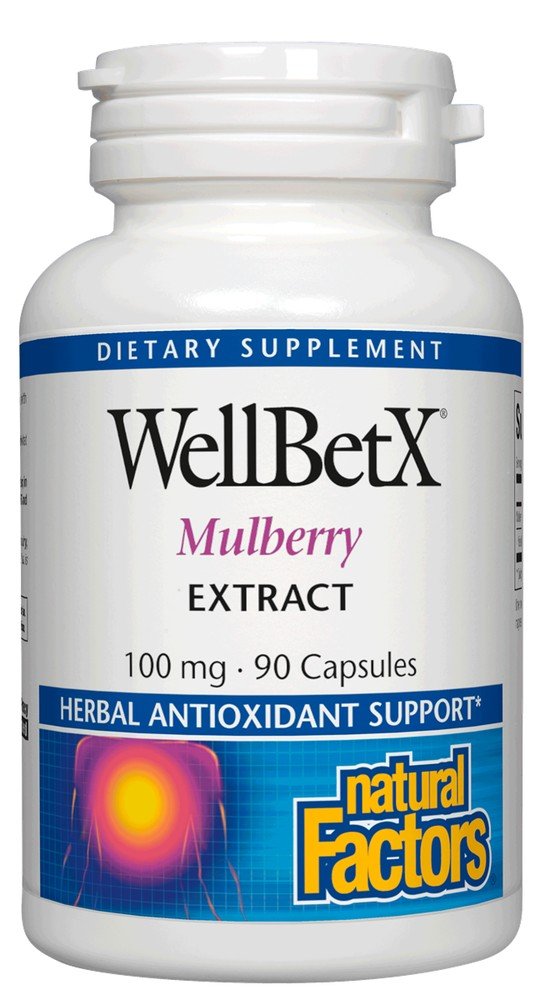 Natural Factors WellBetX Mulberry Ext. 100mg 90 Capsule