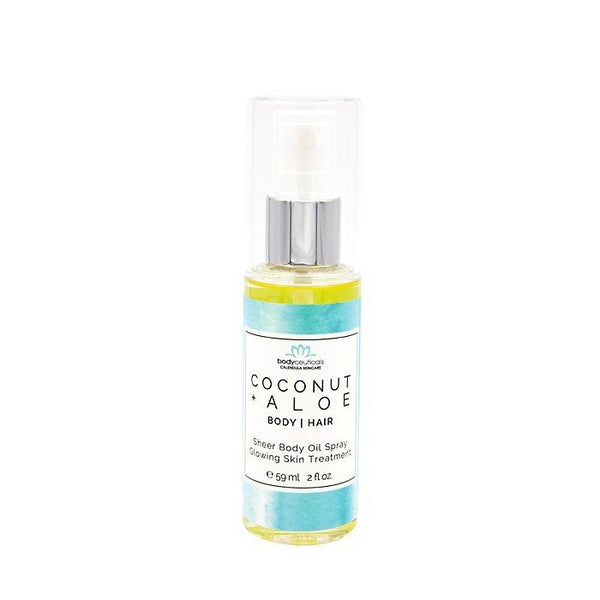 Bodyceuticals Coconut + Aloe Moisturizing Body / Hair Oil 2 oz Liquid