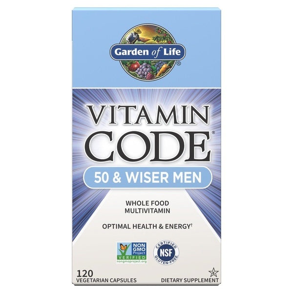 Garden of Life Vitamin Code 50 & Wiser Men's Multi 120 Capsule
