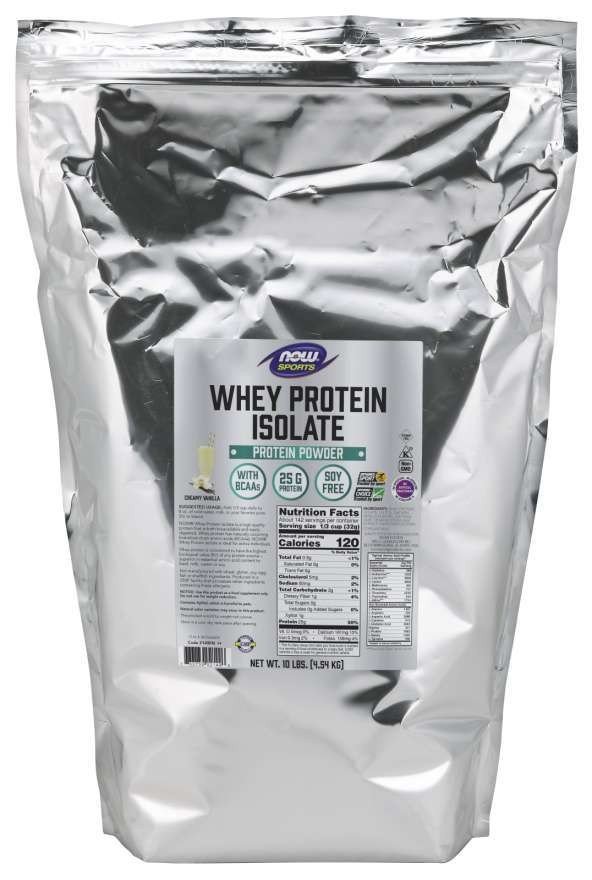 Now Foods Whey Protein Isolate Vanilla 10 lbs Powder