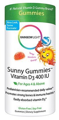Rainbow Light Vitamin D 400 IU Sunny Gummies 60 Chewable