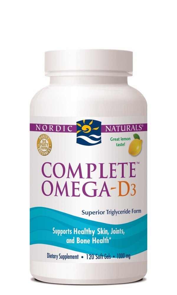 Nordic Naturals Complete Omega D3 Lemon 120 Softgel