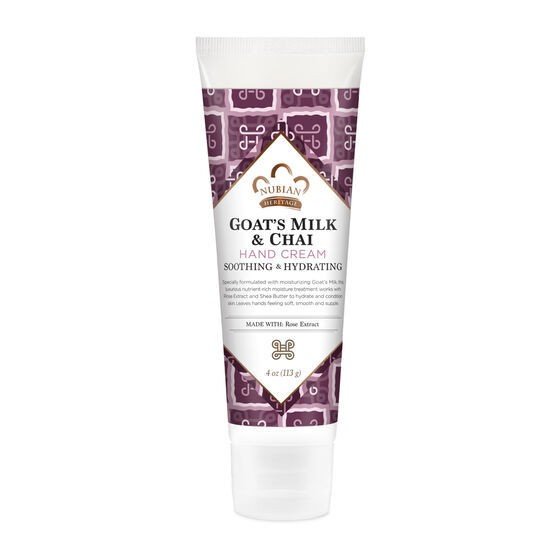 Nubian Heritage Goats Milk & Chai Hand Cream 4 oz Cream