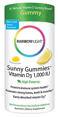 Rainbow Light Vitamin D 1000 IU Sunny Gummies 50 Chewable