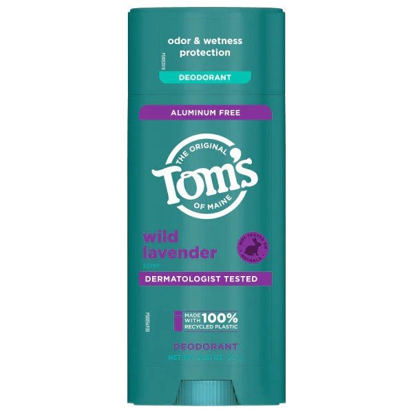 Tom's Of Maine Wild Lavender Aluminum Free Deodorant 3.25 oz Stick