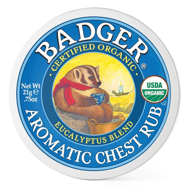 Badger Classic Balm Aromatic Chest Rub .75 oz Tin
