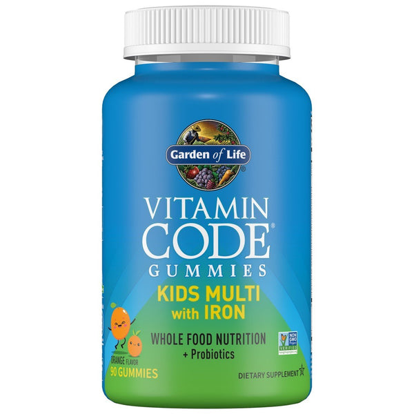 Garden of Life Vitamin Code Gummies Kids Multi with Iron 90 Gummy