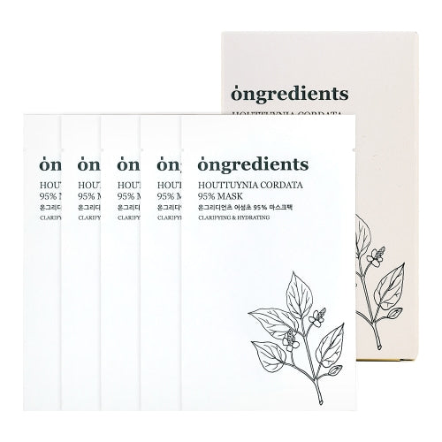 Ongredients Houttuynia Cordata 95% Mask 20g * 5ea