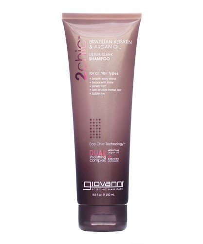 Giovanni 2chic Brazilian Keratin & Argan Oil Ultra-Sleek Shampoo 8.5 oz Liquid