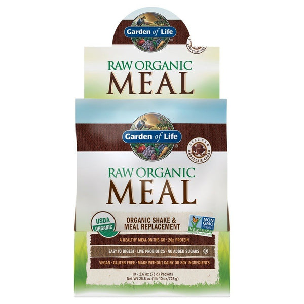 Garden of Life Raw Organic Meal - Chocolate 10 Packet