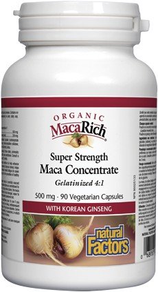 Natural Factors MacaRich Super Strength Maca 500mg 90 VegCap