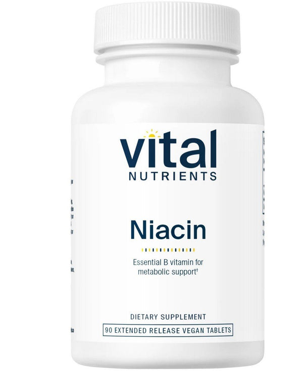 Vital Nutrients Niacin 500 mg Time Released 90 Capsule