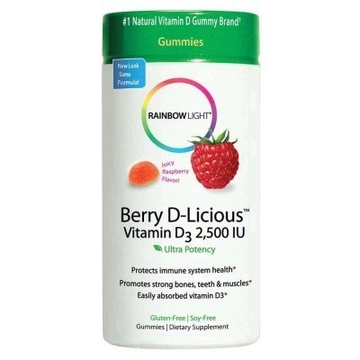 Rainbow Light Berry D-Licious 2,500 IU VitD Gummy 50 Gummy