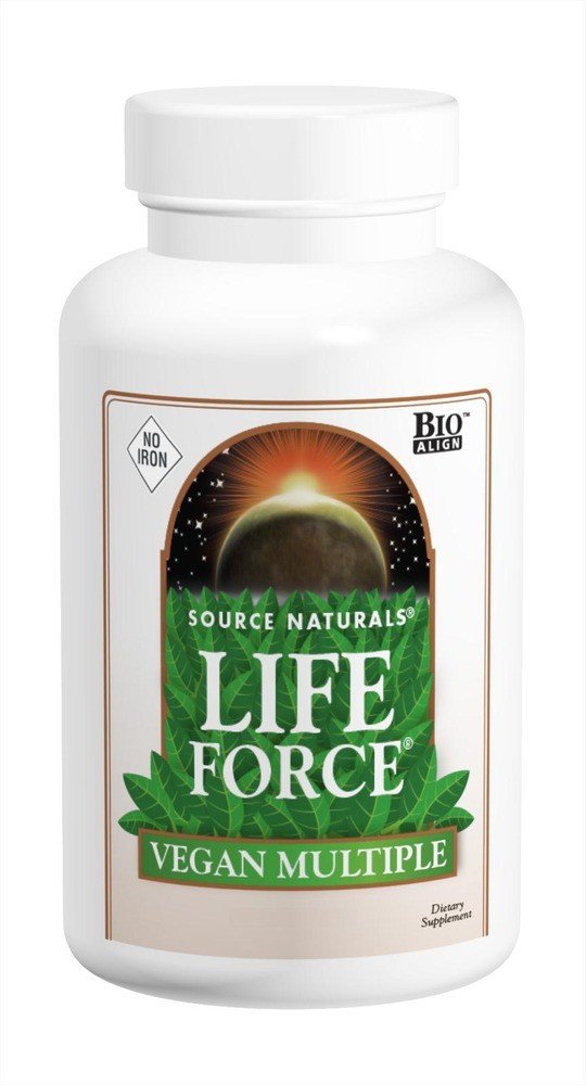 Source Naturals, Inc. Life Force Vegan Multiple No Iron 120 Tablet