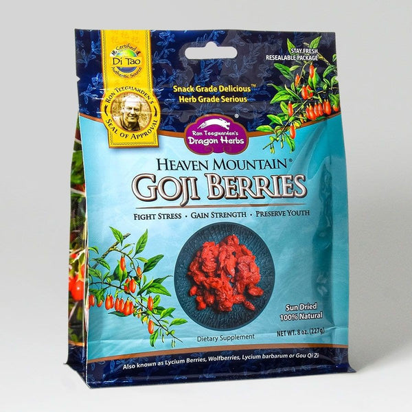 Dragon Herbs Goji Berries, Heaven Mountain 8 oz (227 gm) Bag