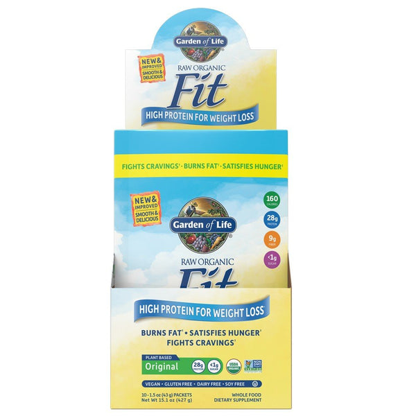 Garden of Life Raw Organic Raw Fit Original 10 Packets Box