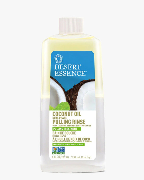 Desert Essence Coconut Oil Pulling Rinse 8 oz Liquid