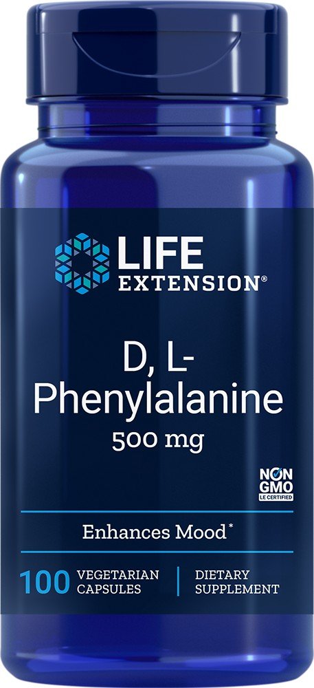 Life Extension D,L-Phenylalanine 500 mg 100 VegCap