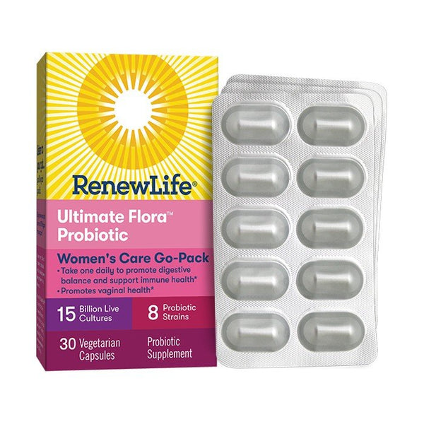 Renew Life Ultimate Flora Women's Care Probiotic Go Pack 15 Billion (formerly RTS Women's) 60 VegCap