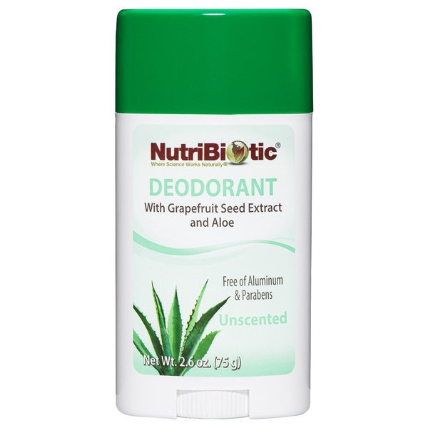 Nutribiotic Deodorant Stick - Unscented 2.6 oz. Stick